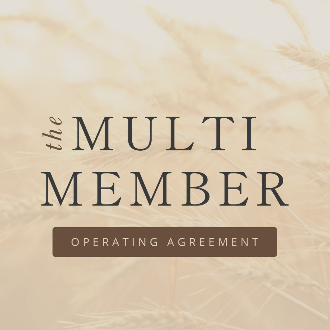 Multi-Member Operating Agreement